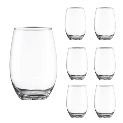Jogo De Copos Classic 475 Ml Vidro Cristal