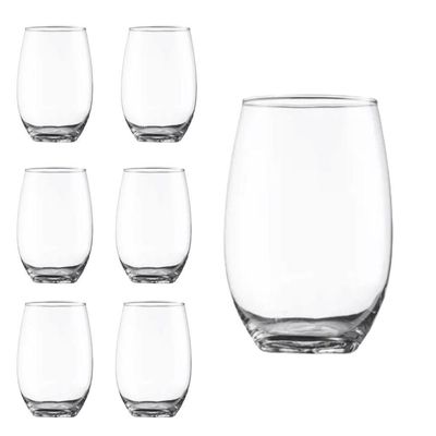 Jogo De Copos Classic 475 Ml Vidro Cristal