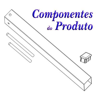 Suporte Pia Chumbar Bancada Mesa 60 Cm Branco