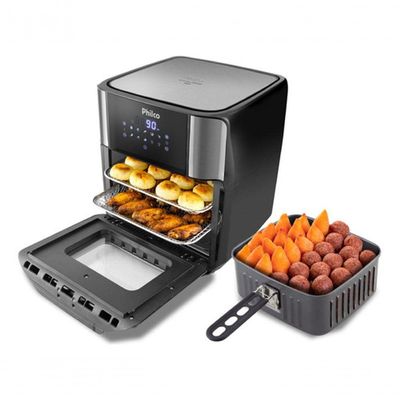 Fritadeira Air Fryer Oven Philco Sem Oleo PFR2250V 4 Em 1 12L 1800W Preto 220V