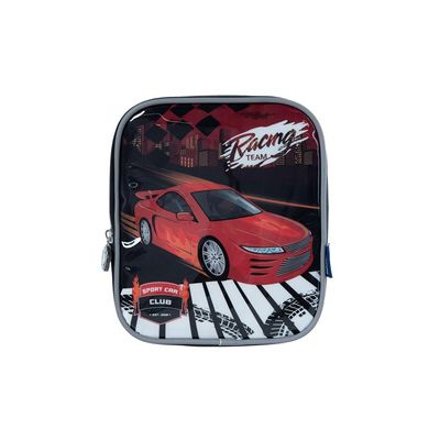 Lancheira Escolar Masculina Racing Car U / Preto