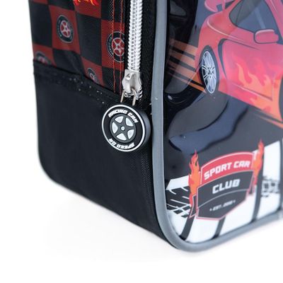 Lancheira Escolar Masculina Racing Car U / Preto