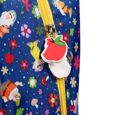 Mochila de Rodinha Infantil Feminina Branca de Neve Azul U / Vermelho