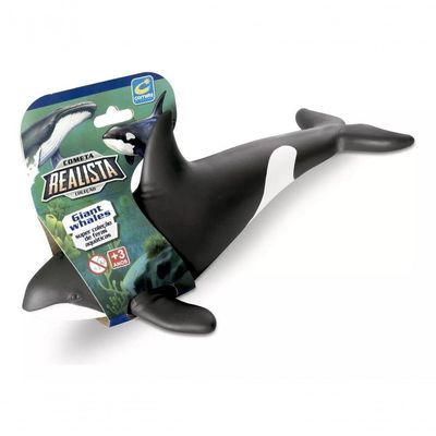 Boneco Em Vinil Animal Brinquedo Super Realista Baleia Orca