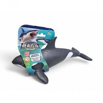 Boneco Em Vinil Animal Brinquedo Super Realista Baleia Orca