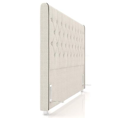 Cabeceira Cama Solteiro 90cm Florenza P02 Linho Creme - Mpozenato