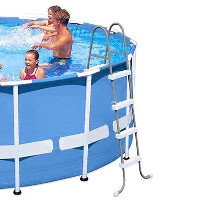 Escada Dupla Intex 3 Degraus 107cm Para Piscina Inflável Estrutural