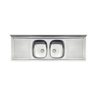 Pia de Apoio Tramontina Ribon 2C 34 em Aço Inox 160 x 55 cm