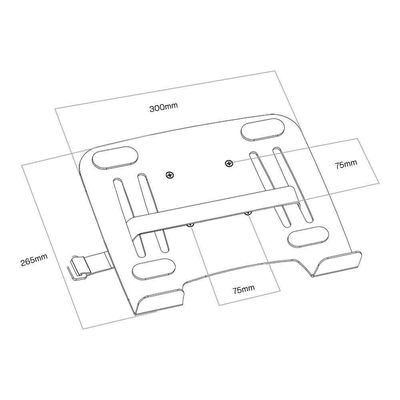 Kit Suporte Articulado De Mesa Pistão A Gás F80 Nb + Bandeja Apoio Notebook Nbh-1