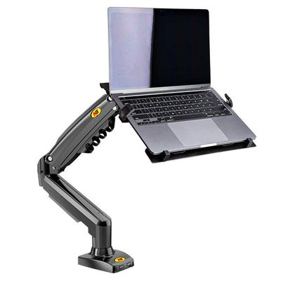Kit Suporte Articulado Pistão A Gás F80 Nb + Bandeja Nbh-2