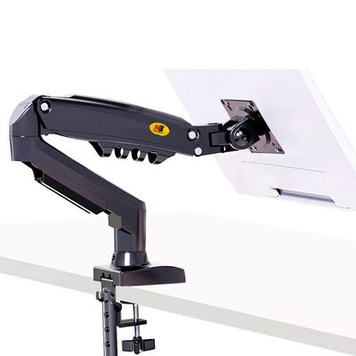Suporte Para Monitor Articulado 15 A 34 De Mesa Com Pistão A Gás F80 Nb