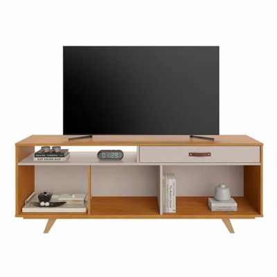 Rack ímpar Para Até 65" Jcm Movelaria - Cinamomo/off