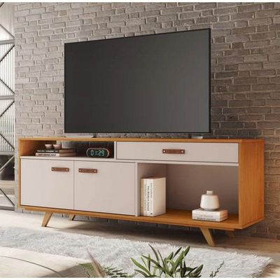 Rack ímpar Para Até 65" Jcm Movelaria - Cinamomo/off