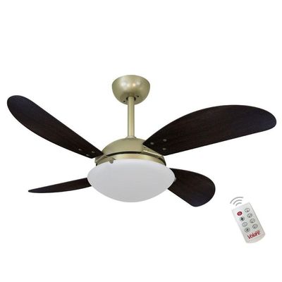 Ventilador Volare Fly Marrom 127V E Controle Remoto 110V