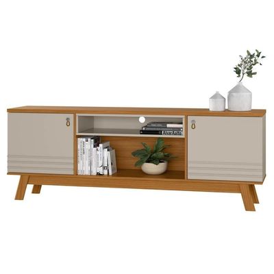 Rack Para Sala Até 75 Pol. 180cm Color L06 Nature-off White - Mpozenato