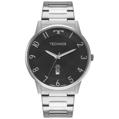 Relógio Technos Masculino Slim Prata - Gm10yq/1p Gm10yq/1p