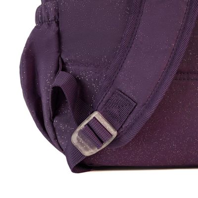 Mochila Escolar Feminina Juvenil Crinkle Glitter U / Roxo