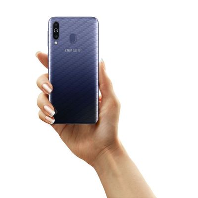 Película Traseira de Fibra de Carbono Transparente para Samsung Galaxy M30 - Gorila Shield
