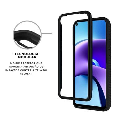 Capa Stronger Preta para Xiaomi Redmi Note 9T - Gshield
