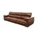 Sofá Retrátil E Reclinável De Couro Filipinas (3 Módulos) 3,60 M Soft Tabaco - Mempra Design