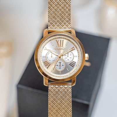 Relógio Euro Feminino Multiglow Dourado - Eu6p29aim-4d Eu6p29aim-4d