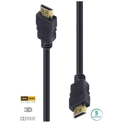 Cabo Hdmi 2.0 4k 3d 5 Metros H20-5