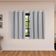 Cortina Blackout Pvc Com Tecido Voil Xadrez 2,00 M X 1,40 M - desenvolvido na cor Cinza