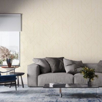 Papel de Parede Bobinex Essencial Geométrico Bege 4302