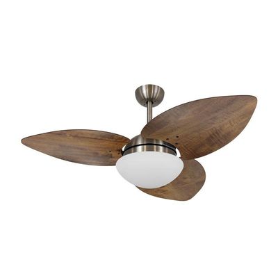 Ventilador De Teto Kovalski Bronze 3 Pás Rádica Imbuia 220V 220V