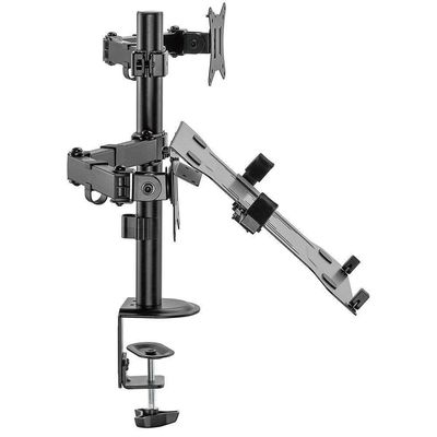 Suporte Duplo De Mesa Para Monitor 17 A 32 E Notebook Tm24c