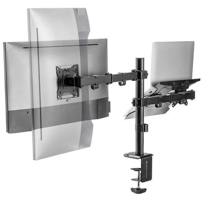 Suporte Duplo De Mesa Para Monitor 17 A 32 E Notebook Tm24c