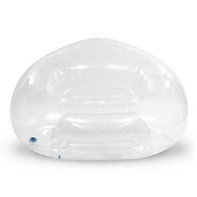 Poltrona Sofá Inflável Beanless Individual Transparente Intex