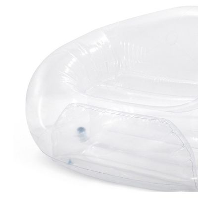 Poltrona Sofá Inflável Beanless Individual Transparente Intex
