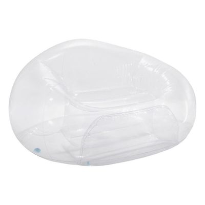 Poltrona Sofá Inflável Beanless Individual Transparente Intex