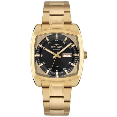 Relógio Technos Masculino Automatico Dourado - 8205om-1p