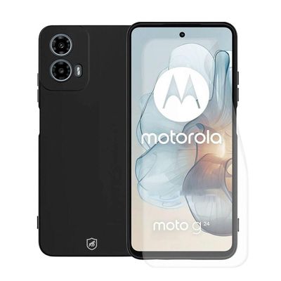 Kit Capa Silicon Veloz e Película Hydrogel HD para Motorola Moto G24 - Gshield