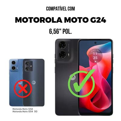 Kit Capa Silicon Veloz e Película Hydrogel HD para Motorola Moto G24 - Gshield