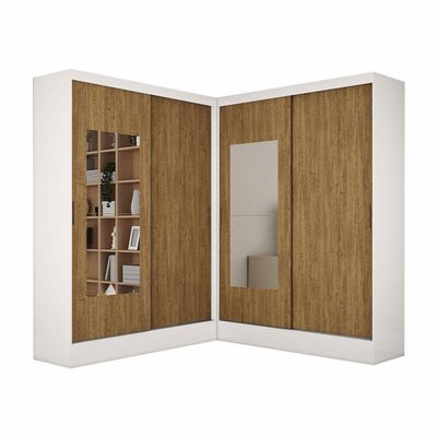 Closet Casal Belém 4 Pts Com Espelho 4 Gvts Carioca Móveis