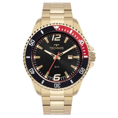Relógio Technos Masculino Racer Dourado - 2115ncm/1p 2115ncm/1p