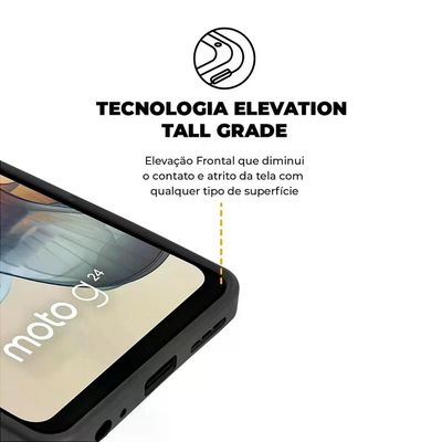 Kit Capa Silicon Veloz e Película Hydrogel HD para Motorola Moto G24 - Gshield