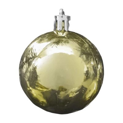 Bola De Natal Dourada Metalizada 5cm - 4 Unidades