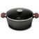 Caçarola De Ferro Fundido C/ Tampa de Vidro Forno e Fogão 22cm 3,0L MTA 8341