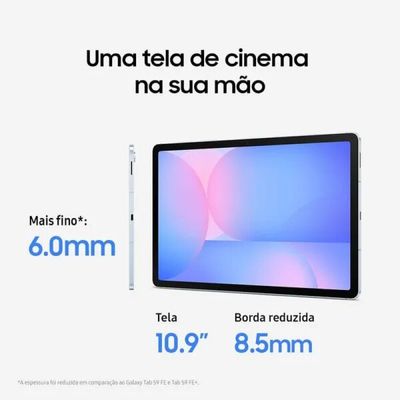 Tablet Samsung Galaxy Tab S10 FE 128GB WiFi - Azul, com Caneta S Pen e Capa, RAM 8GB, Tela 10.9"