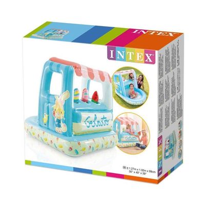 Piscina Inflável Infantil Com Cobertura Ice Cream 60 Litros Intex