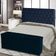 Kit Cabeceira De Cama Box E Calçadeira Baú Paris Casal 140 Cm Capitonê Suede Azul Marinho Do Lar Móveis