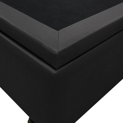 Base Box Baú Para Cama Casal King 192x203cm Bipartido Liz S05 Sintético Preto - Mpozenato