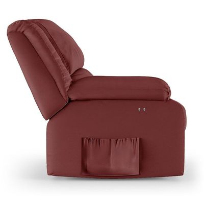 Poltrona Do Papai Reclinável Pietra Power Touch Usb Fh9 Pu Vermelho - Mpozenato