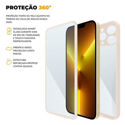 Capa 360 para iPhone 13 Pro Max - Rosa - Gshield