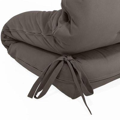 Futon Solteiro Dobrável Oriental Confort Plus Chumbo Acquablock