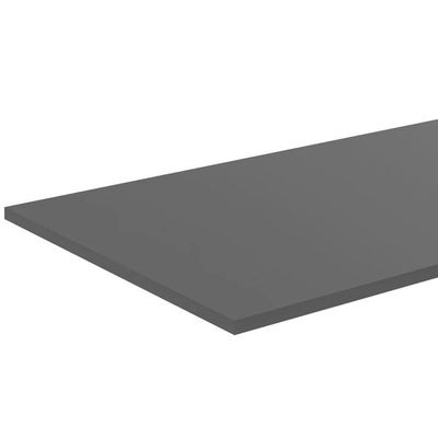Balcão Gabinete Para Pia 120cm 3 Portas Com Tampo Manu Cinza - Ajl Móveis